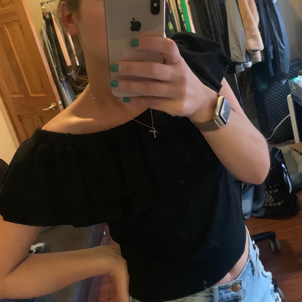 J CREW Ruffle Top - Picture 2 of 2